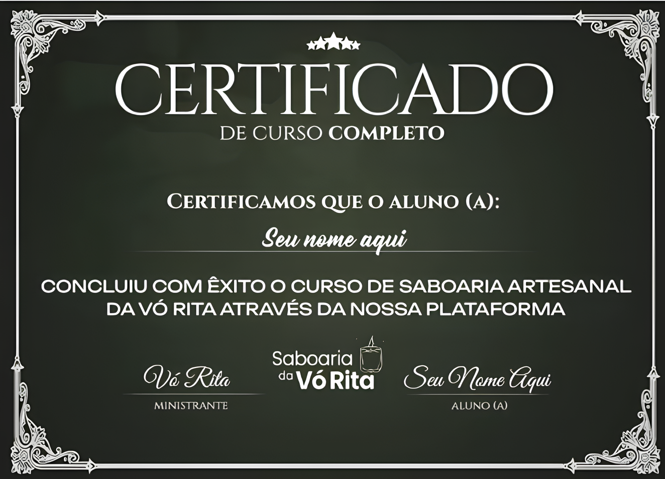 Certificado do Curso Premium